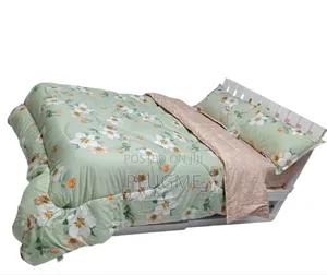 Binded Duvet. 1 Pc Duvet 1pc Bedsheet 2pcs Pillow Cases Size 5*66x66*7