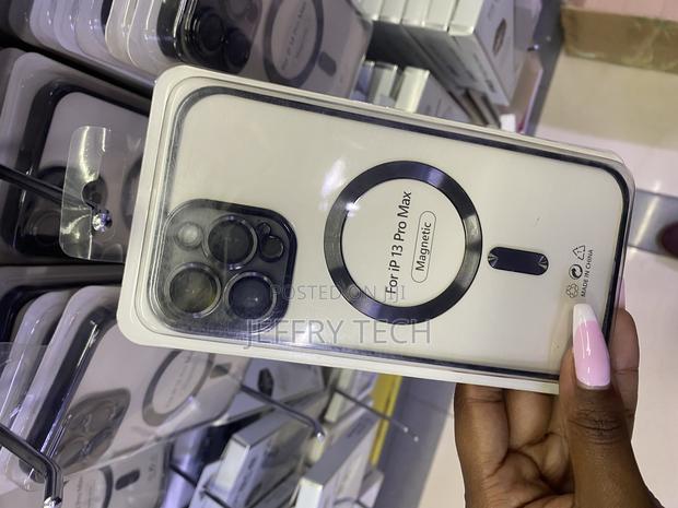 Mysert Electroplated Magnetic Clear for iPhone 13 Pro Max Case - main view