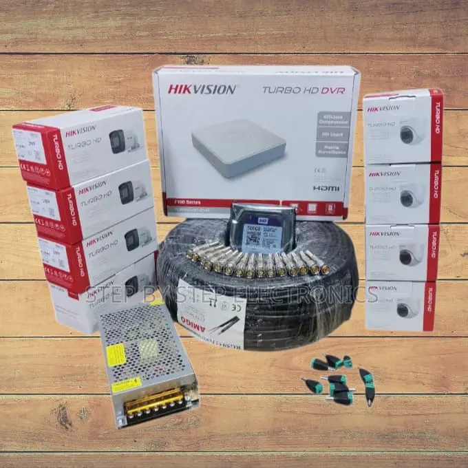 8 Hikvision 1080p Complete CCTV Cameras With Motion Detection Alerts