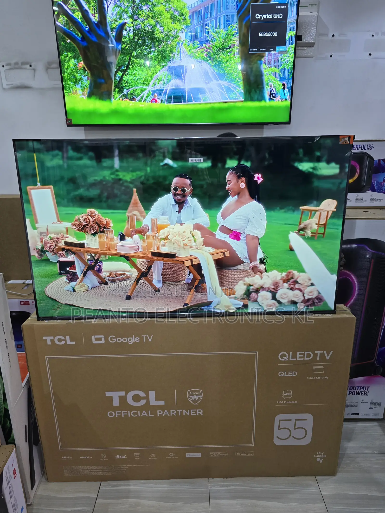 TCL 55t6c 55” Qled HDR Tv, (Smart Tv Dolby Vision Atmos, HDR
