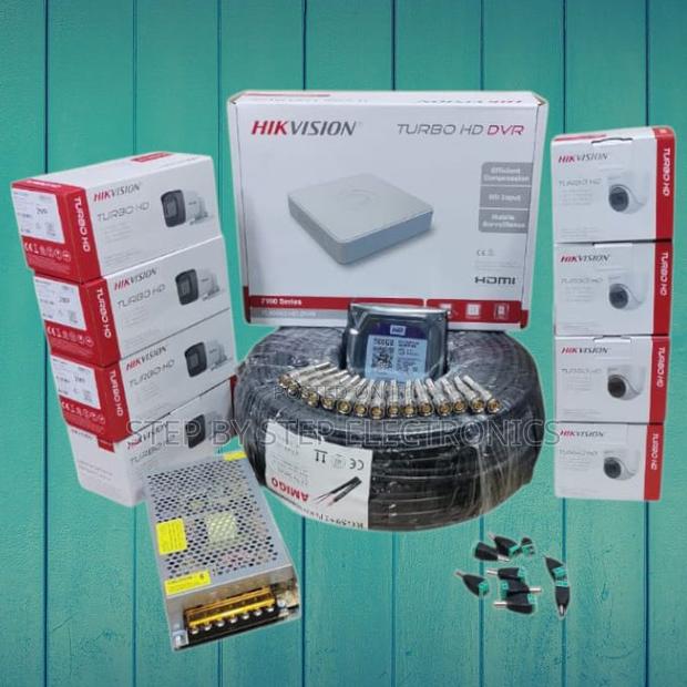Weatherproof Ip66-Rated Hikvision 8 1080p Full Hd CCTV Cameras Package