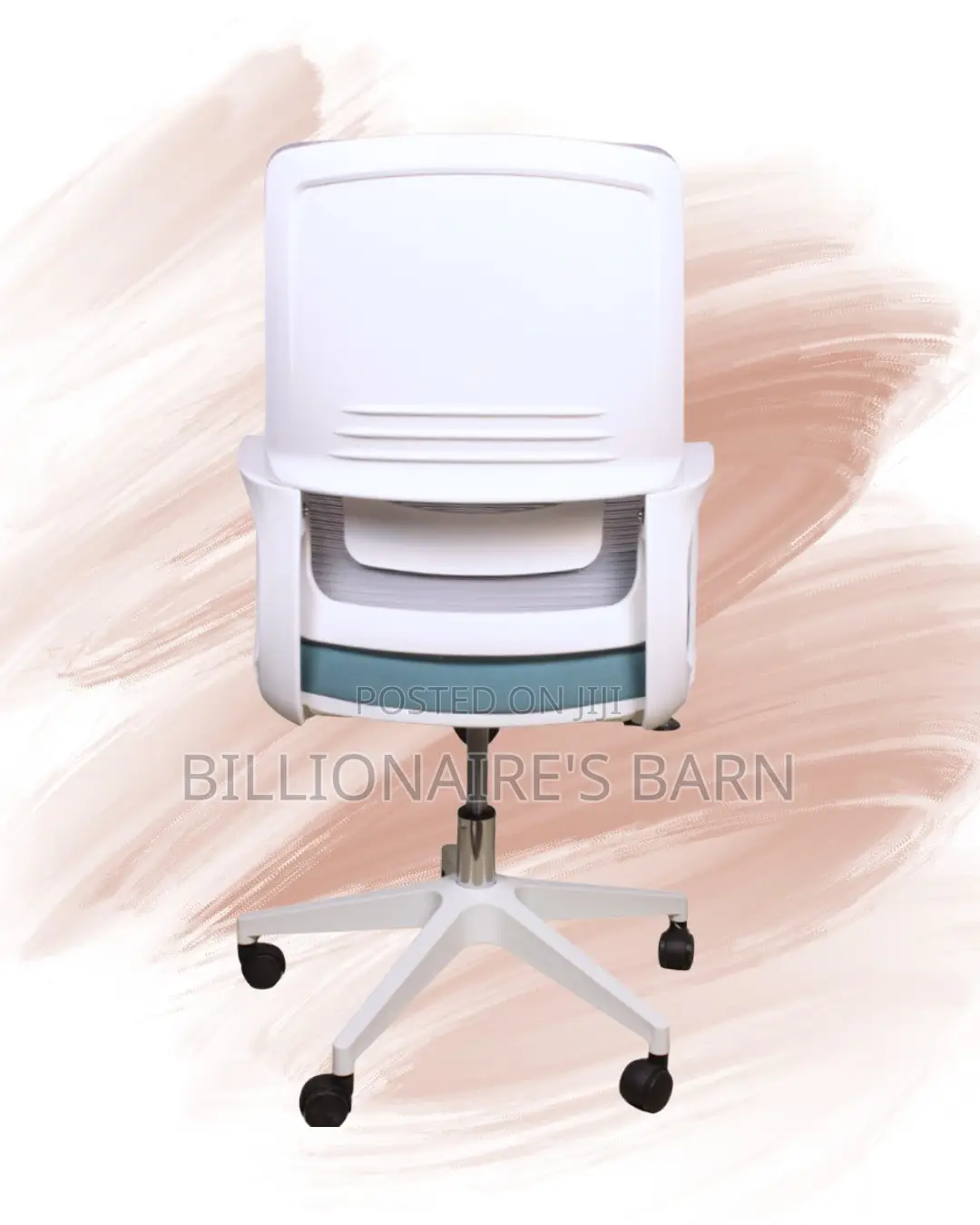 White Ergonomic Mesh Office Chair | Plush Tilt Lock Mechanism