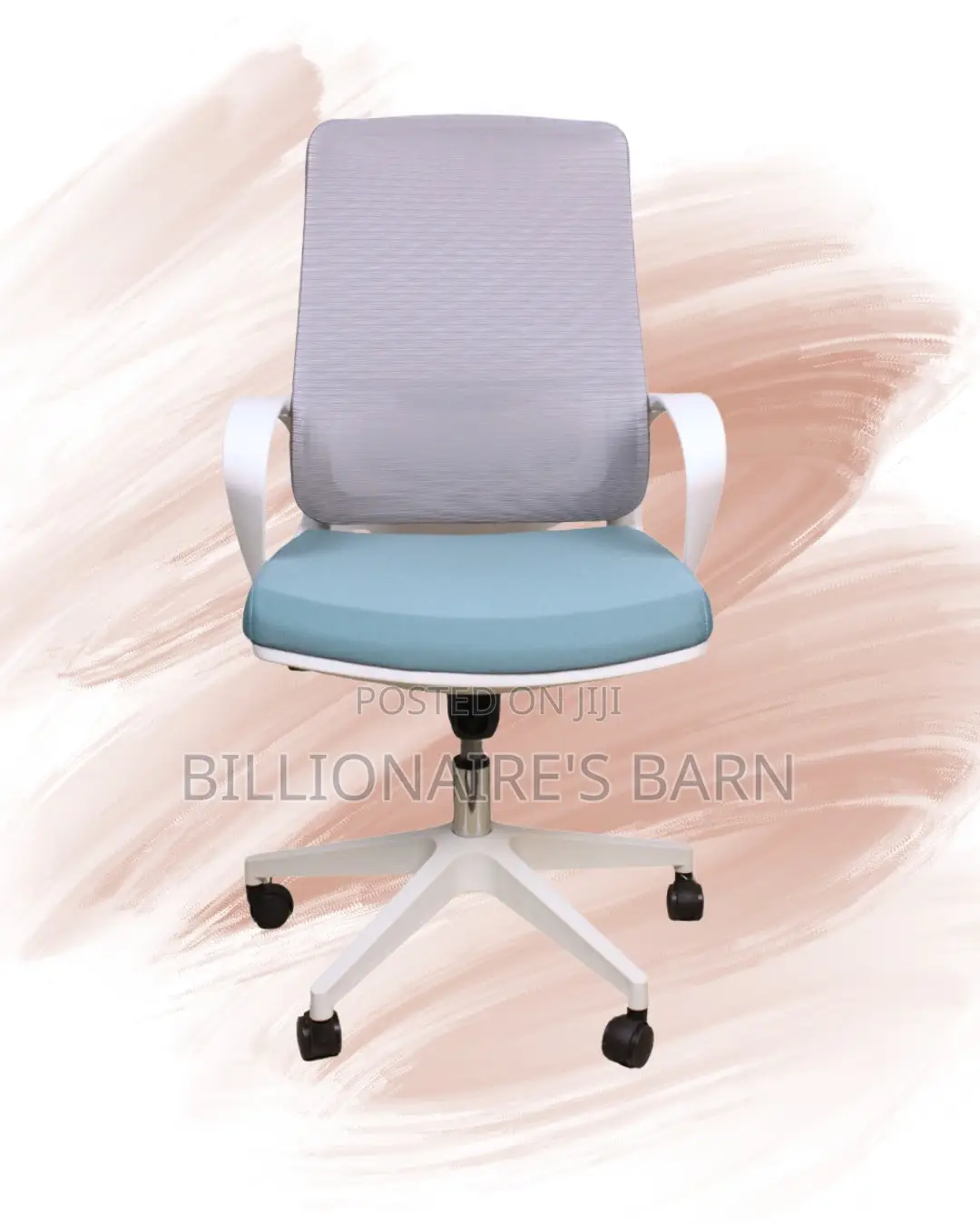 White Ergonomic Mesh Office Chair | Plush Tilt Lock Mechanism