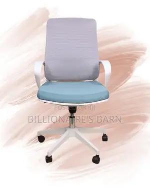 White Ergonomic Mesh Office Chair | Plush Tilt Lock Mechanism