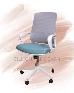 White Ergonomic Mesh Office Chair | Plush Tilt Lock Mechanism