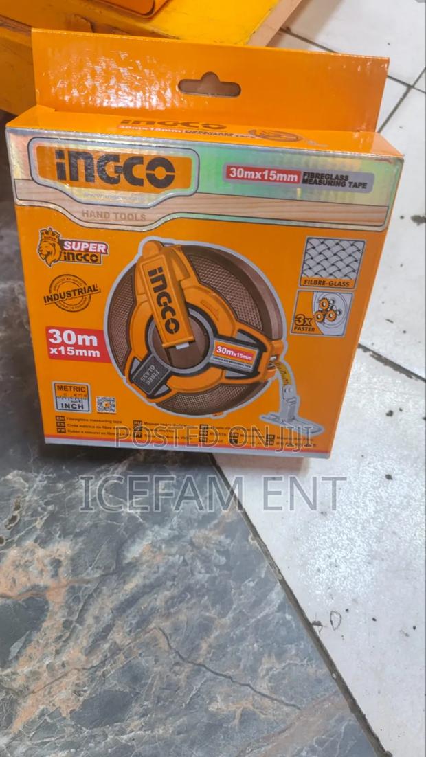 Ingco Fibreglass Tape Measure/30m Fibre Glass Tape Measure