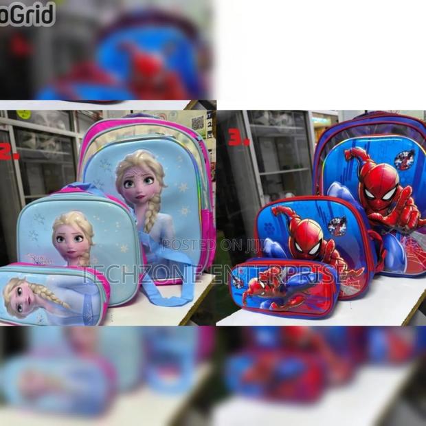 High Quality 3 in 1 Cartoon School Bag 