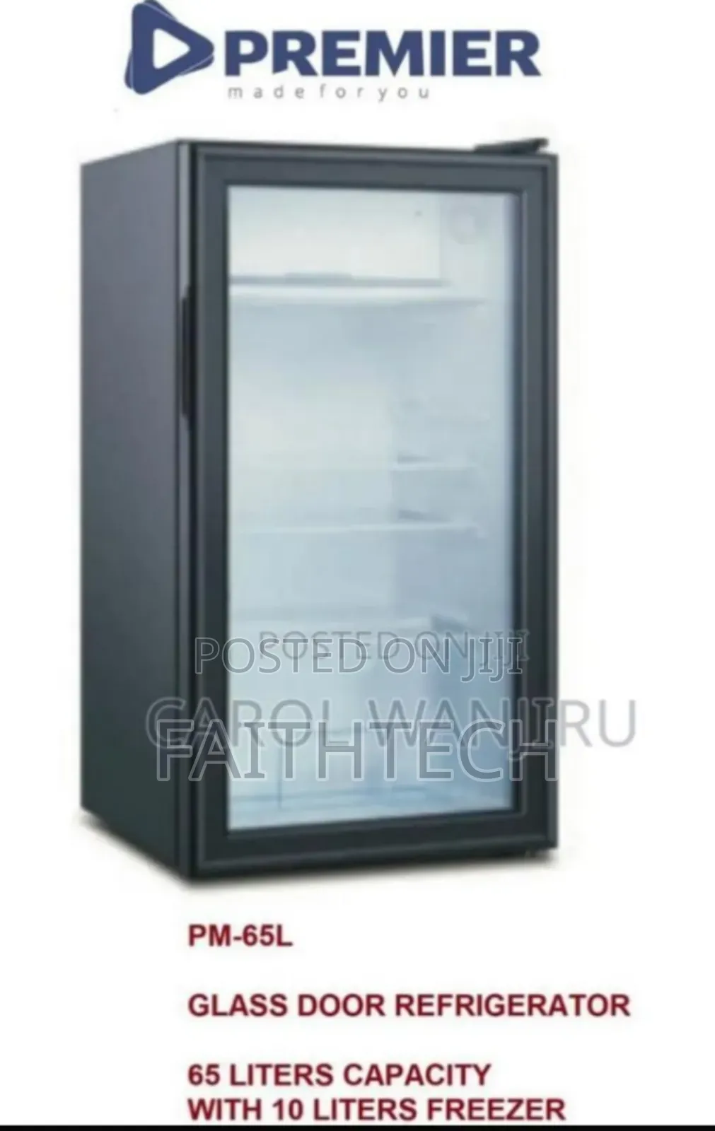 Premier 65 Litres Glass Door Refrigerator