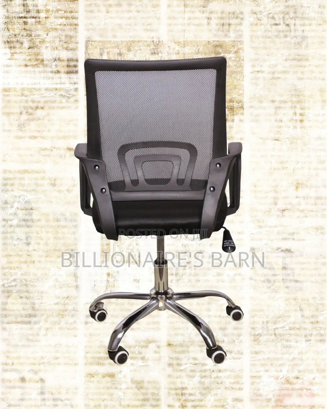 Secretarial Mesh Office Chair | Comfy Tilt Lock Mechanism