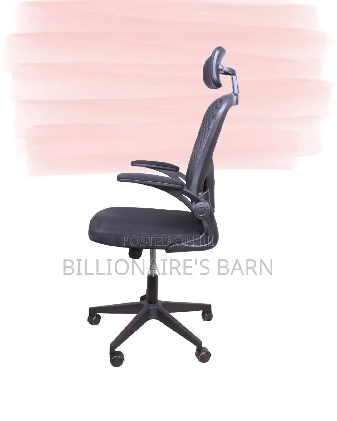 Grey Ergonomic Office Chair | High-Back Adjustable Height