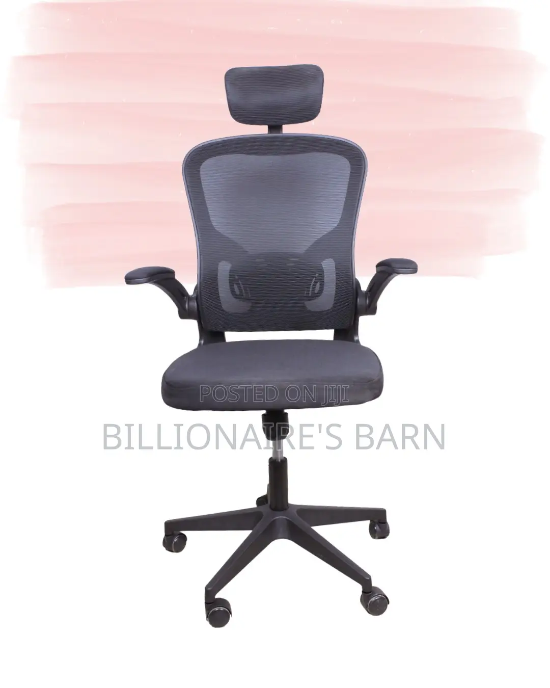Grey Ergonomic Office Chair | High-Back Adjustable Height