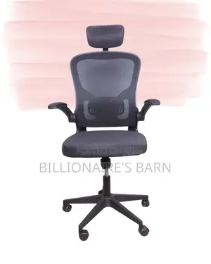 Grey Ergonomic Office Chair | High-Back Adjustable Height