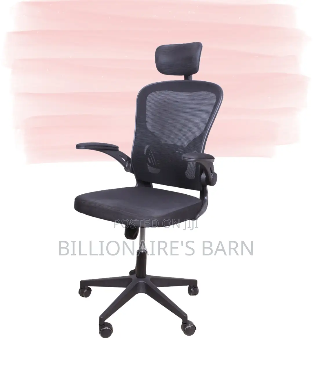 Grey Ergonomic Office Chair | High-Back Adjustable Height
