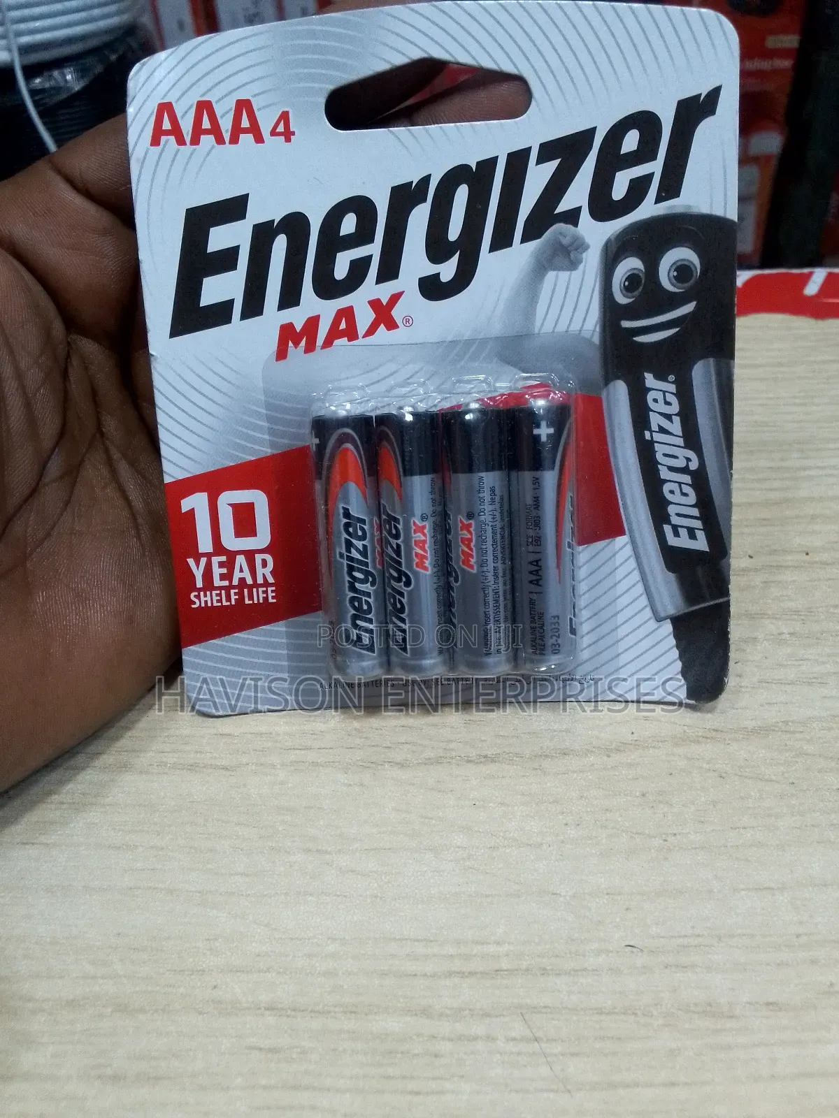 4 Pack Aaa Energizer Batteries
