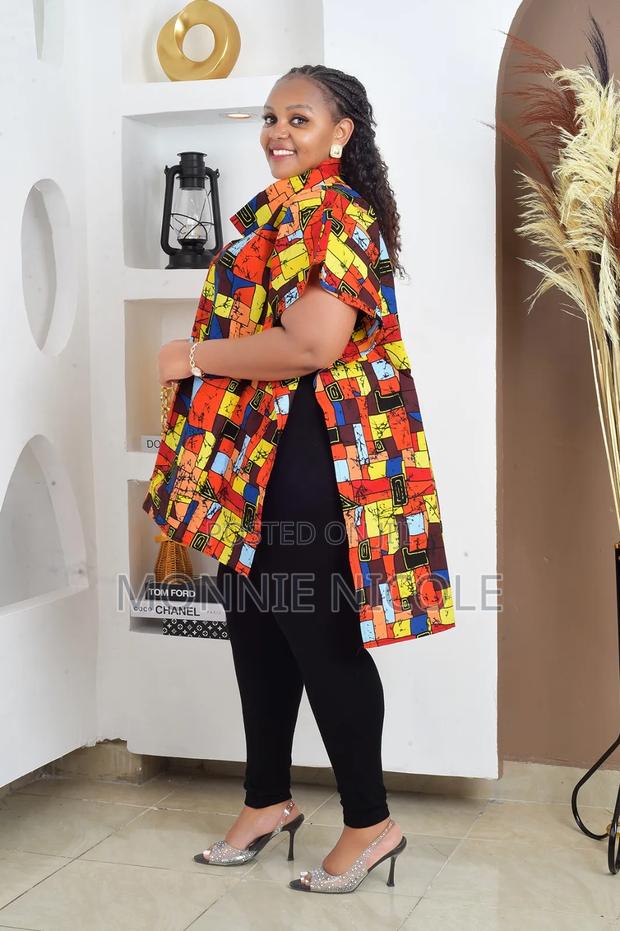 Stylish Turtleneck Ankara Plus Size Tops - thumbnail 2