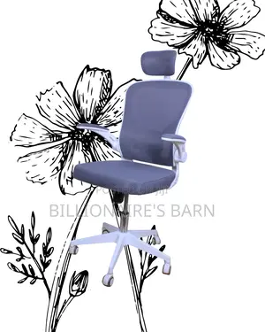 White Ergonomic Office Chair | Orthopedic Adjustable Height