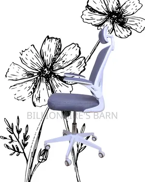 White Ergonomic Office Chair | Orthopedic Adjustable Height