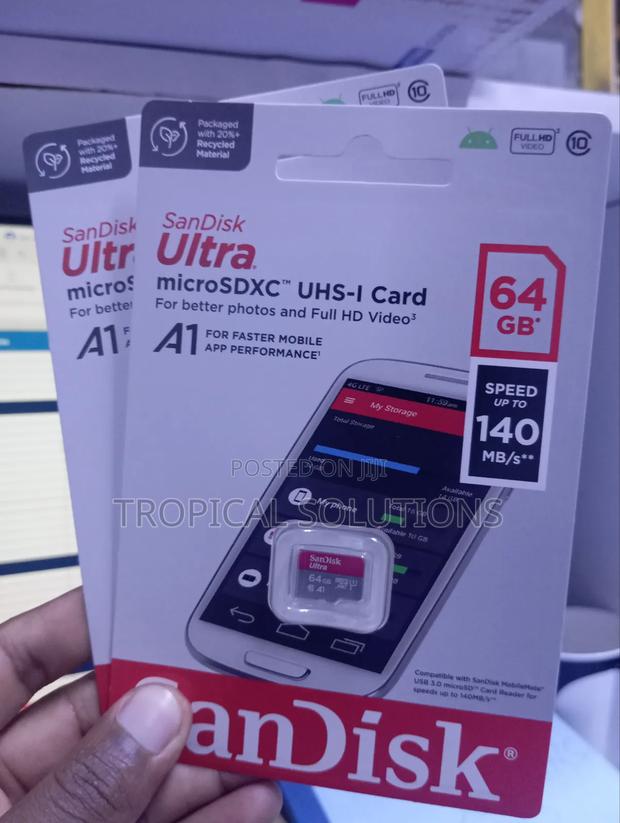 Sandisk Ultra Micro Sd 140mbps 64gb Microsd Card - main view