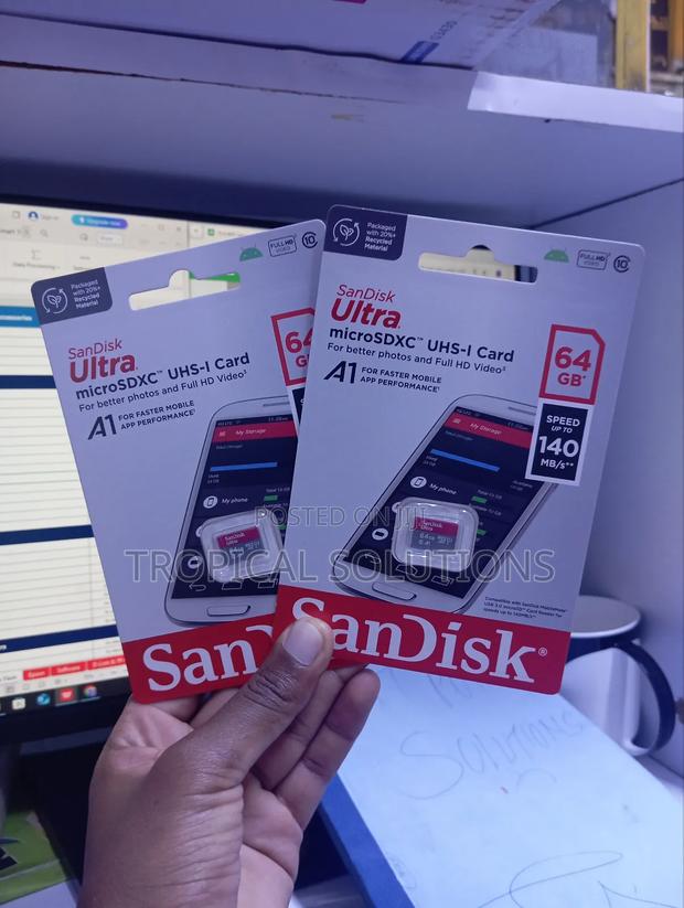 Sandisk Ultra Micro Sd 140mbps 64gb Microsd Card - thumbnail 3