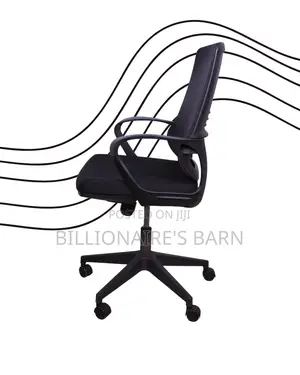 Executive Black Ergonomic Mesh Office Chair — Boosts Posture Focus