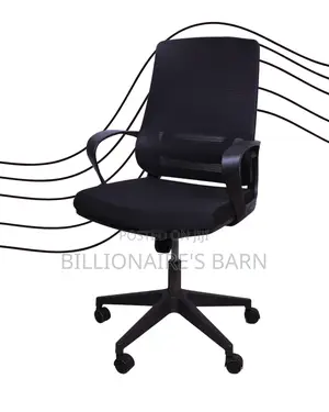 Executive Black Ergonomic Mesh Office Chair — Boosts Posture Focus