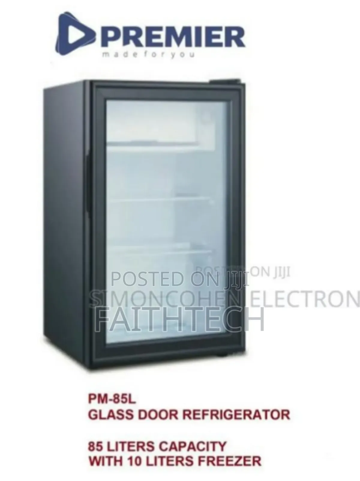 Premier 85 Litres Glass Door Refrigerator