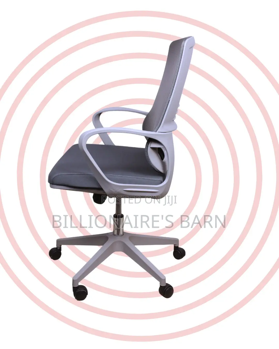 Breathable Grey Ergonomic Mesh Office Chair | Tilt Lock Mechanism