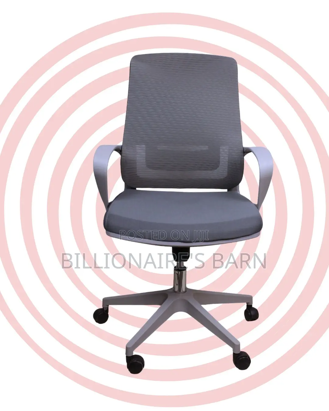 Breathable Grey Ergonomic Mesh Office Chair | Tilt Lock Mechanism
