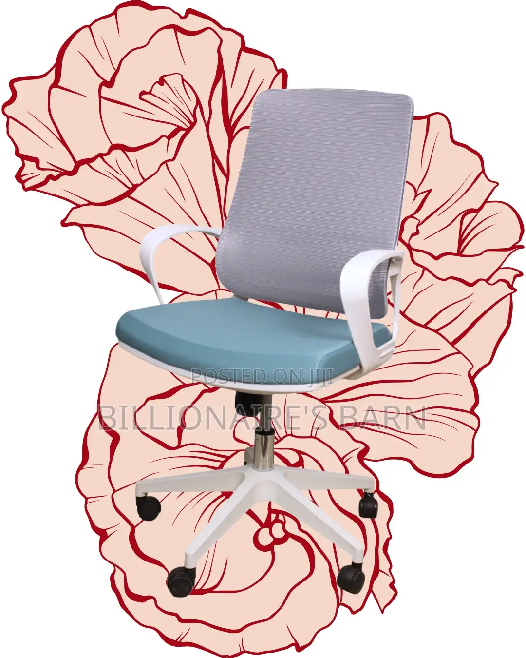 Executive White Ergonomic Mesh Office Chair — All-Day Comfort