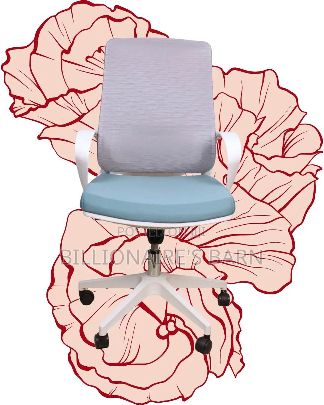 Executive White Ergonomic Mesh Office Chair — All-Day Comfort
