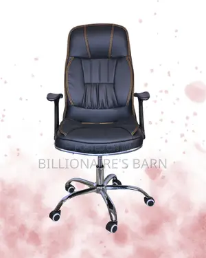 Comfy Executive Leather Office Chair | Mesh Backrest