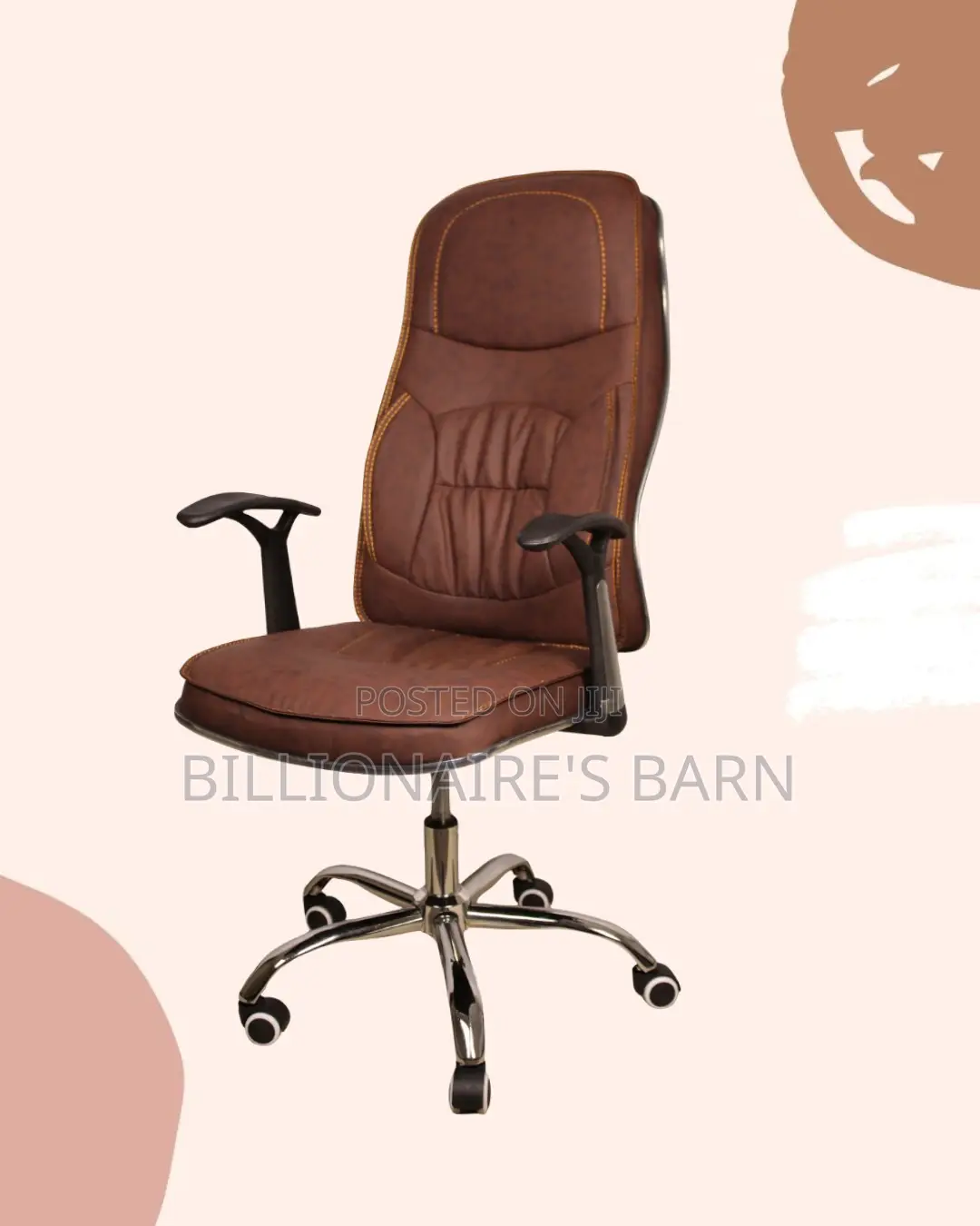 Ergonomic Executive Leather Chair | Comfy Lumbar Support