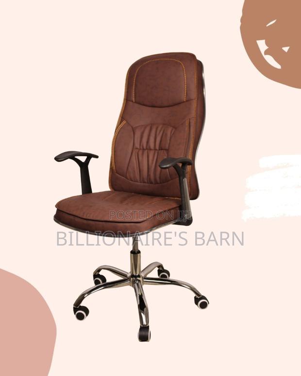 Ergonomic Executive Leather Chair | Comfy Lumbar Support - thumbnail 2