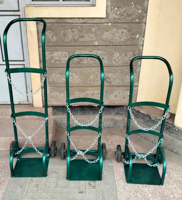 Small And Big Oxygen Cylinder Trolley. - main view