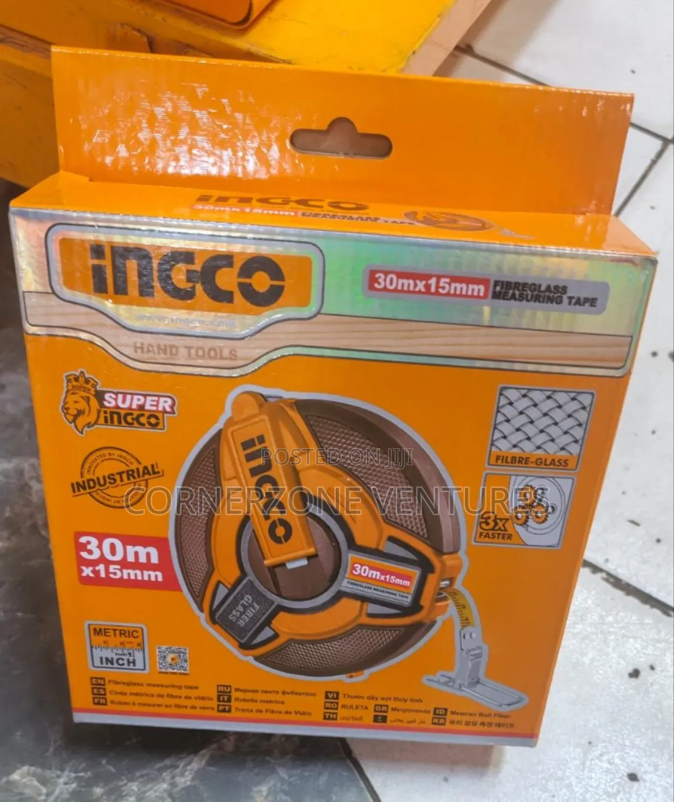 Ingco Fiberglass Measuring Tape/ 30m Measuring Tape