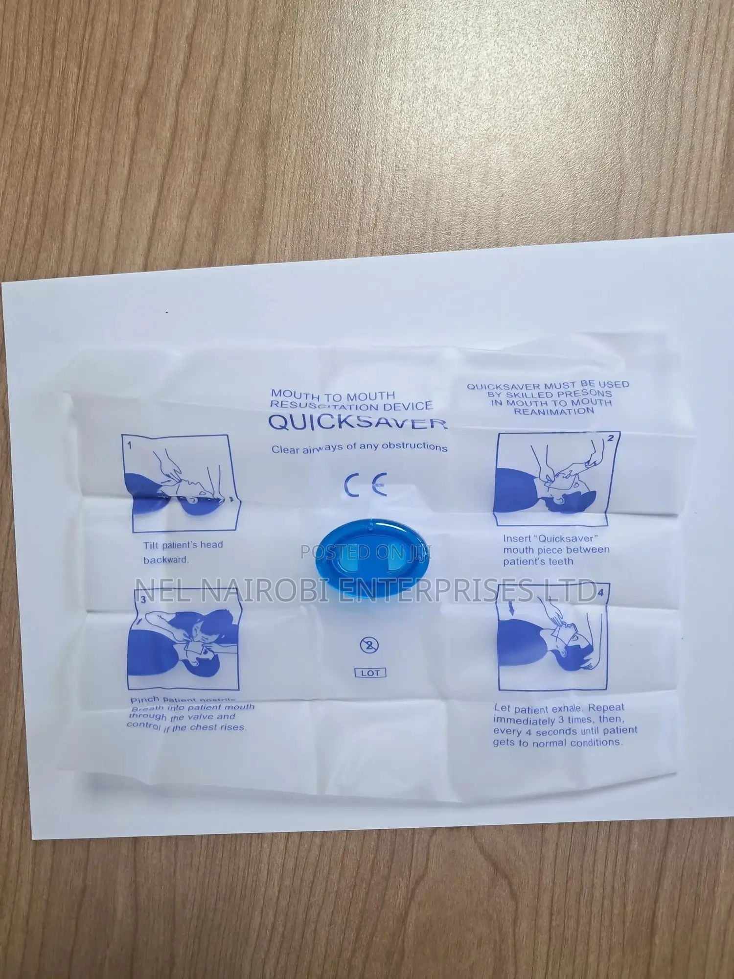 Quicksaver, Mouth to Mouth Resuscitation Device (Xt-202303)