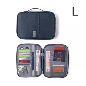 Multifunctional Family Size Travel Passport and Document Organizer