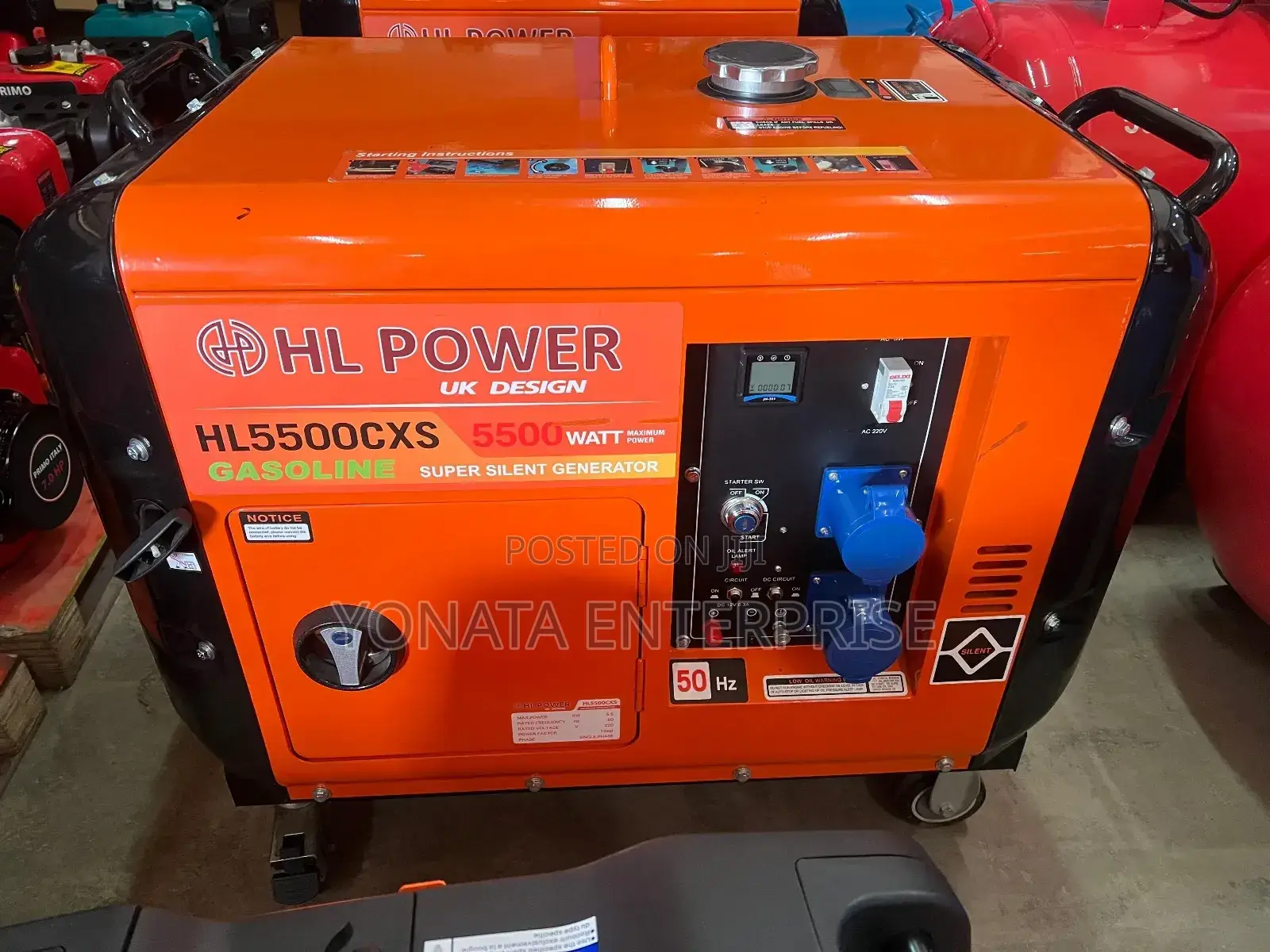 5.5 Kva Super Silent Gasoline Generator (Hl Power)