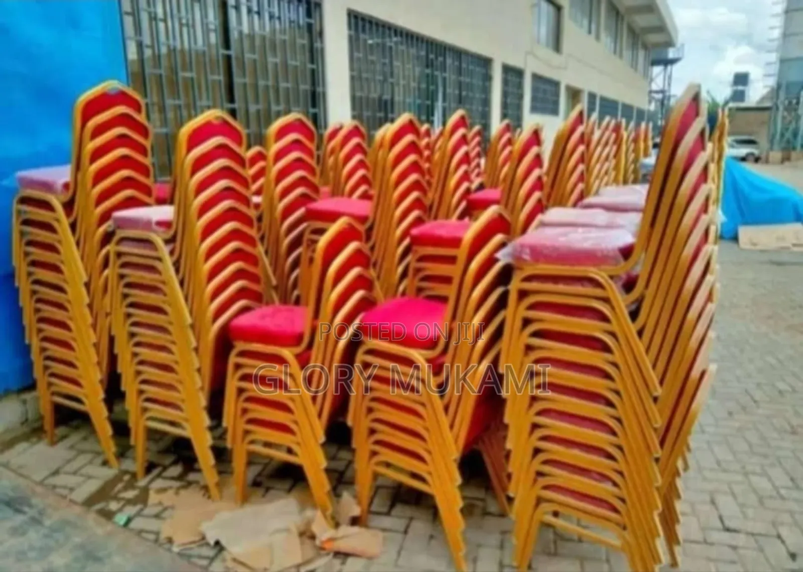 Red Conference Chairs