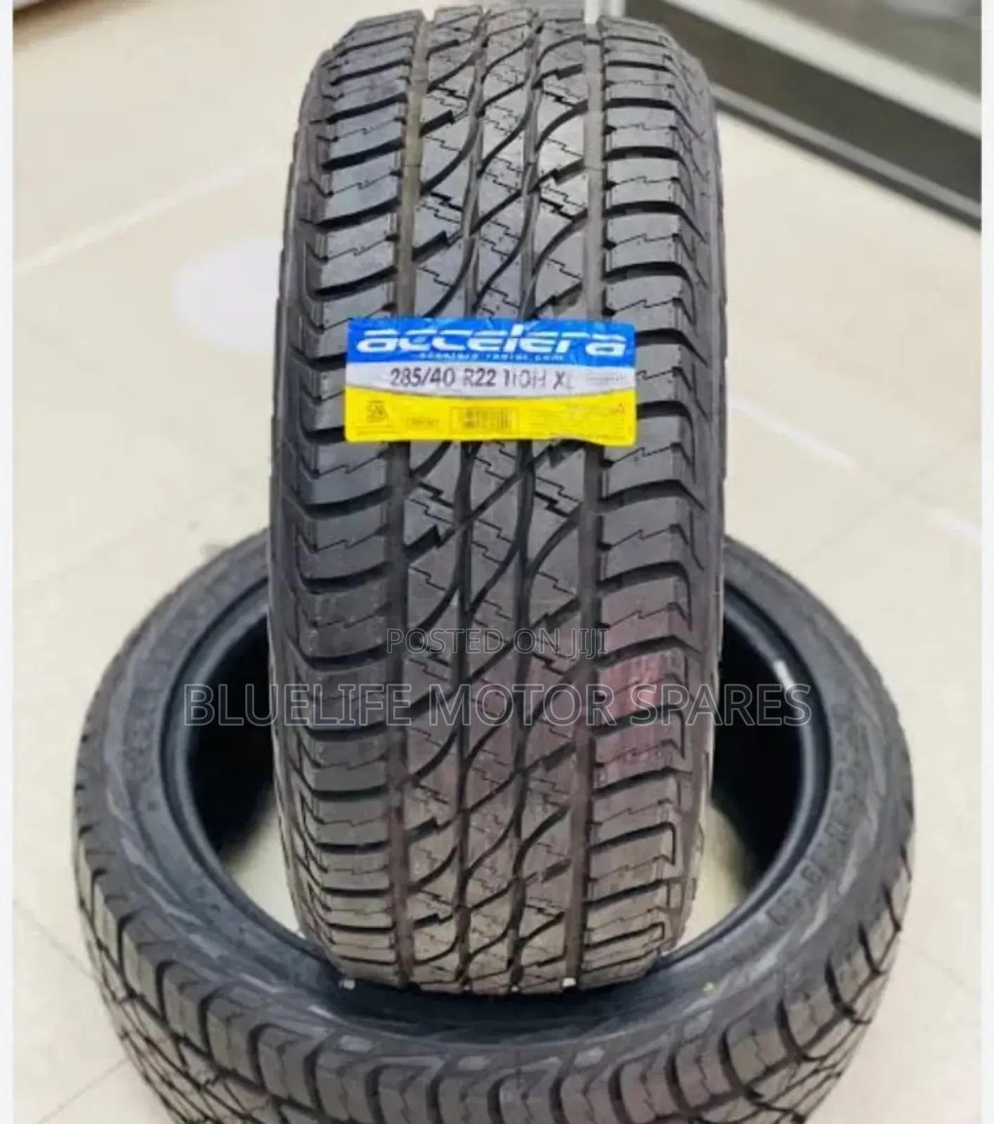 All Terrain (A/T) Accelera Tires Size 285/40r22 (Made in Indonesia)