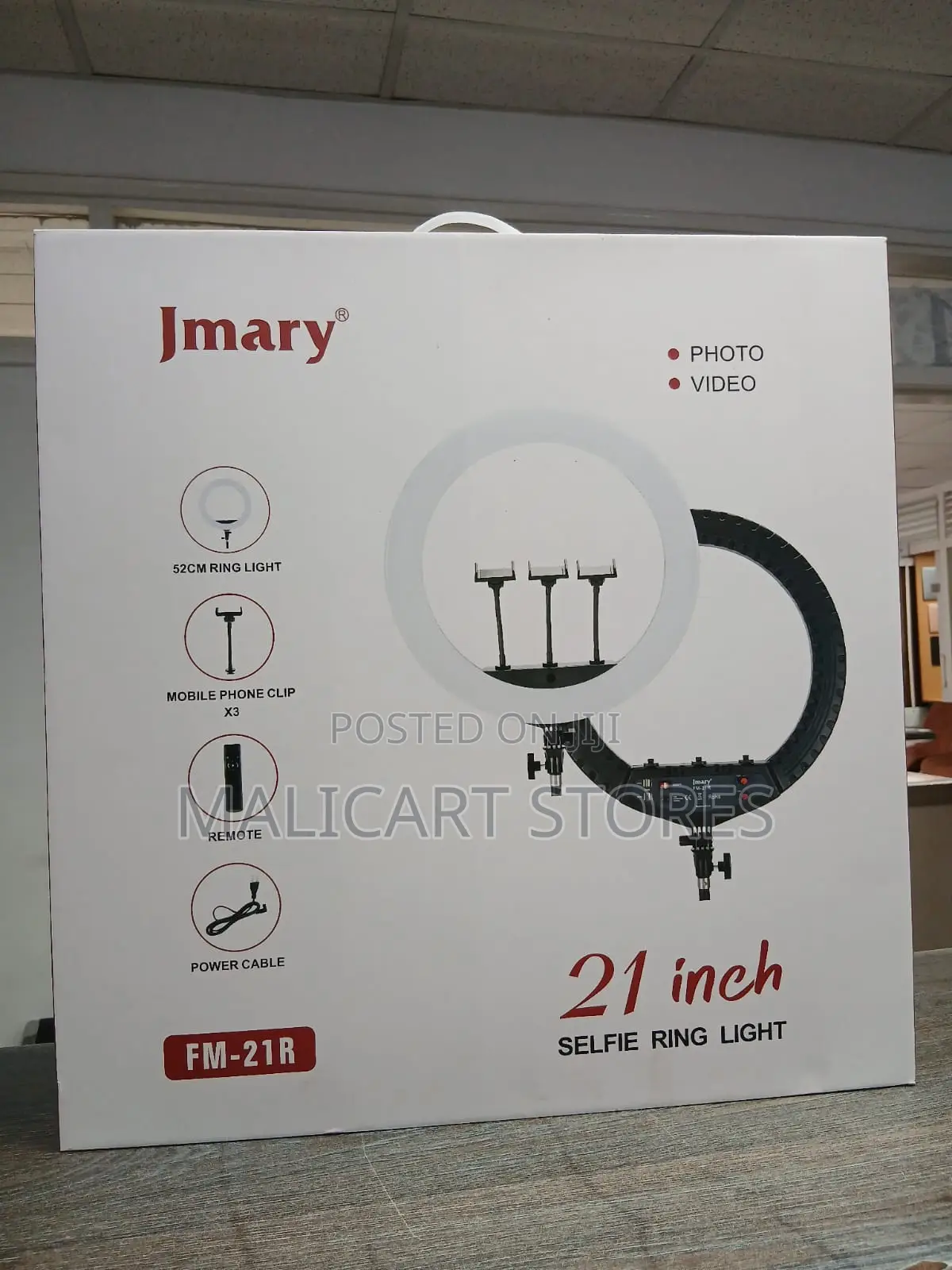 Jmary Fm 21-R 21” Led -Pro Ring Light With Remote