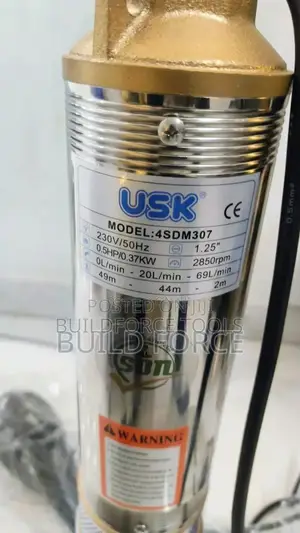 Usk Submersible 0.5 Hp Water Pump