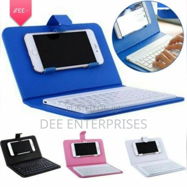 Bluetooth Keyboard and Leather Case Pouch Cover for Cell Phone - thumbnail 2
