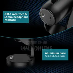 Cardioid Usb Condenser Microphone With Volume Control For Mac Studio