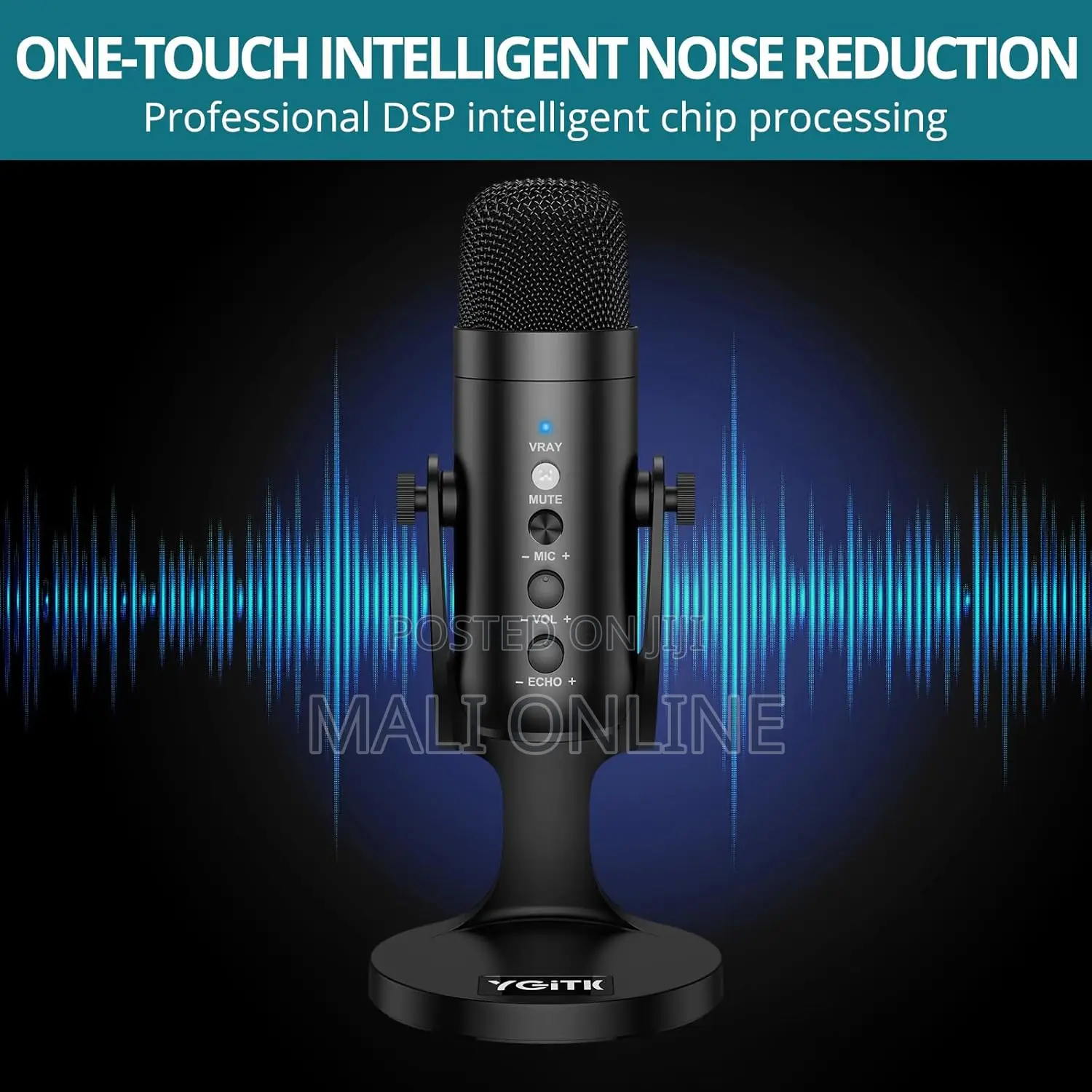 Cardioid Usb Condenser Microphone With Volume Control For Mac Studio