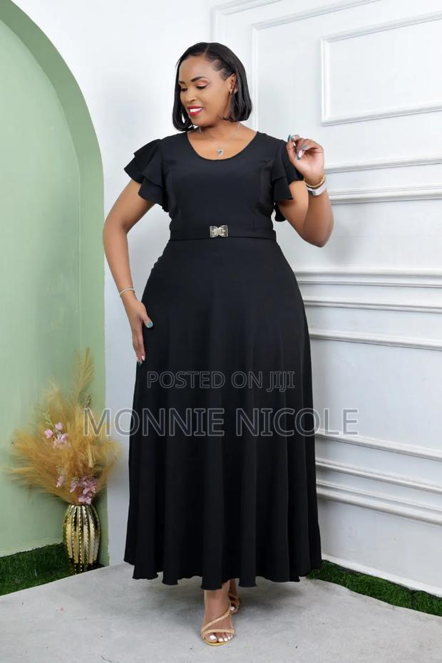 Uniquely Designed Senori Maxi Dress/Black Dress - main view