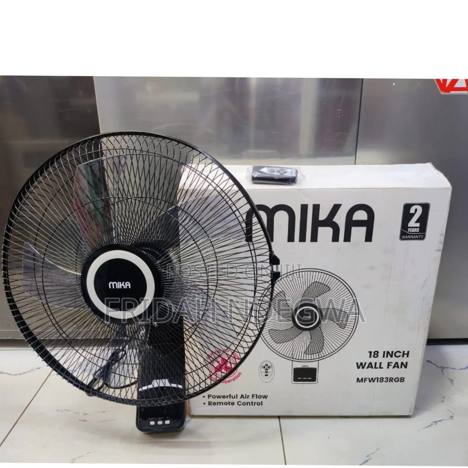 *Mika 18" Wall Fan With Remote
