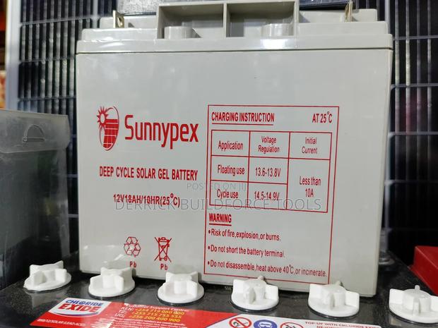 Sunnypex 12v 18ah Deep Cycle Solar Battery - main view