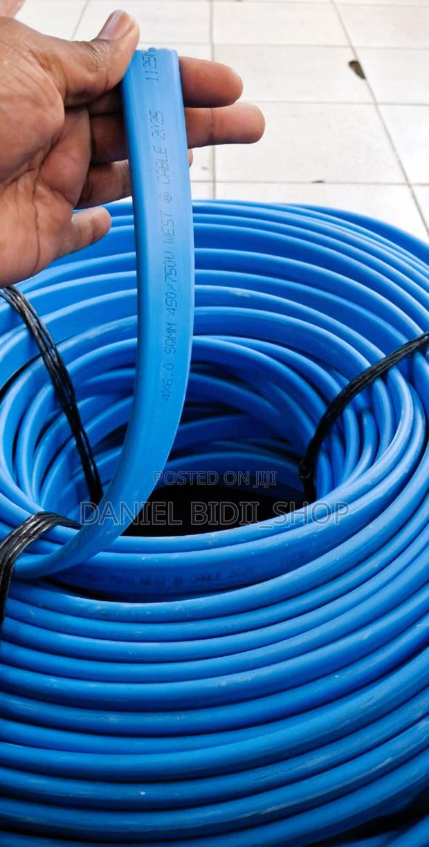 Underwater Submersible Flex Cable 6mm 4core Per Meter - main view