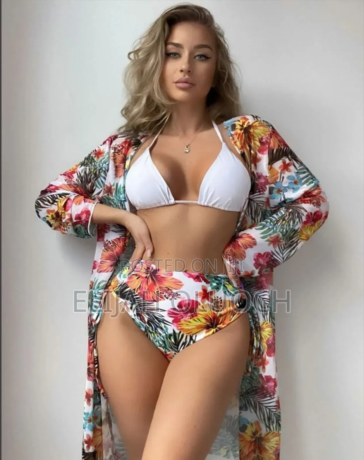 3pcs Floral Women Bikini Swimsuit